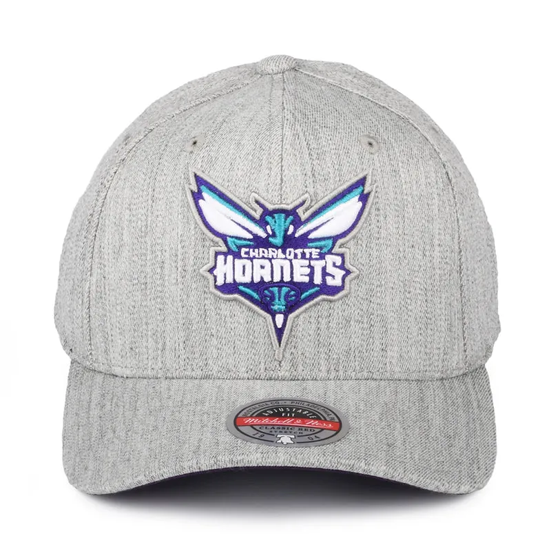 Casquette Snapback NBA Team Heather Charlotte Hornets gris chiné MITCHELL & NESS