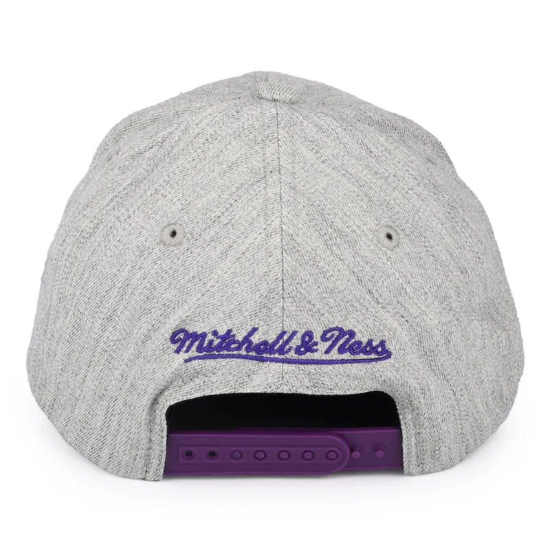 Casquette Snapback NBA Team Heather Charlotte Hornets gris chiné MITCHELL & NESS
