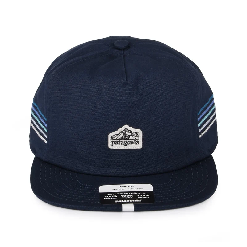 Casquette Snapback Line Logo Ridge Stripe Funfarer bleu marine PATAGONIA