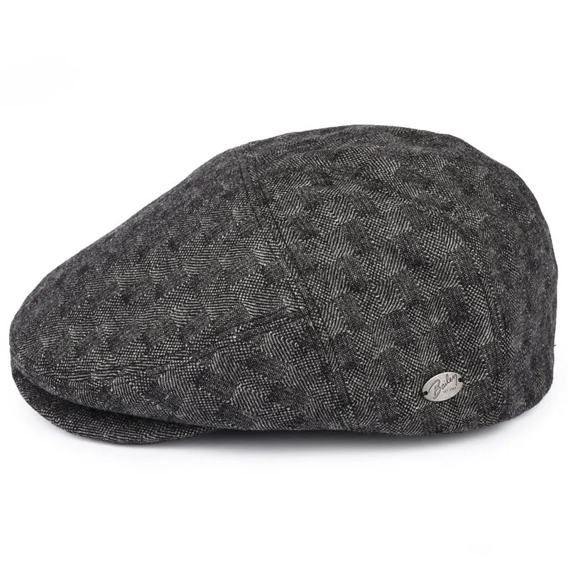 Casquette Plate en Laine Mélangée Becker noir BAILEY
