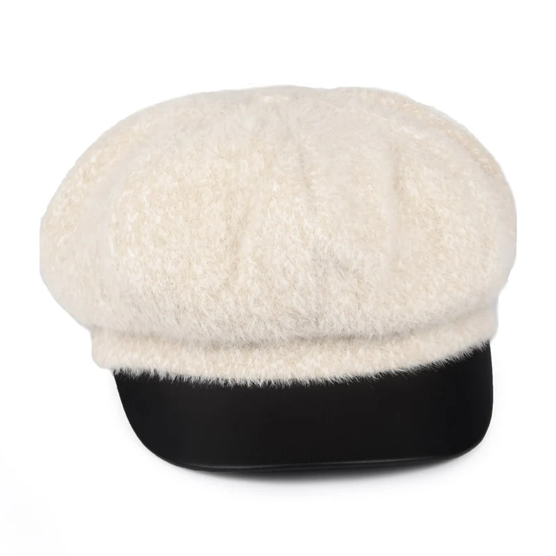 Casquette Gavroche Fabienne blanc hiver BETMAR