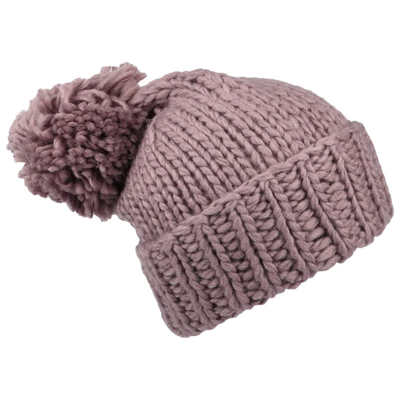 Bonnet à Pompon Femme City Coziest mauve THE NORTH FACE