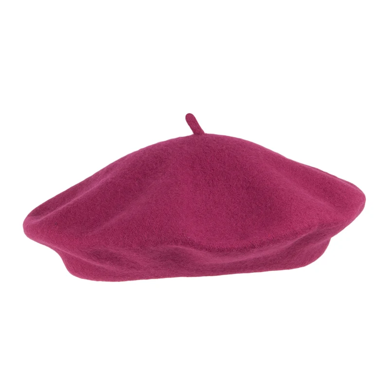 Béret en Laine framboise JAXON & JAMES