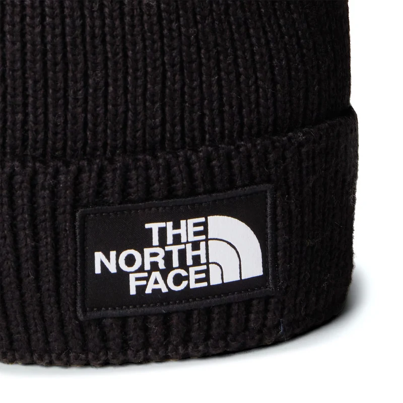 Bonnet à Pompon Recyclé TNF Logo Box Pom noir THE NORTH FACE