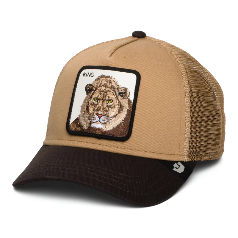 Casquette Trucker King Lion marron GOORIN