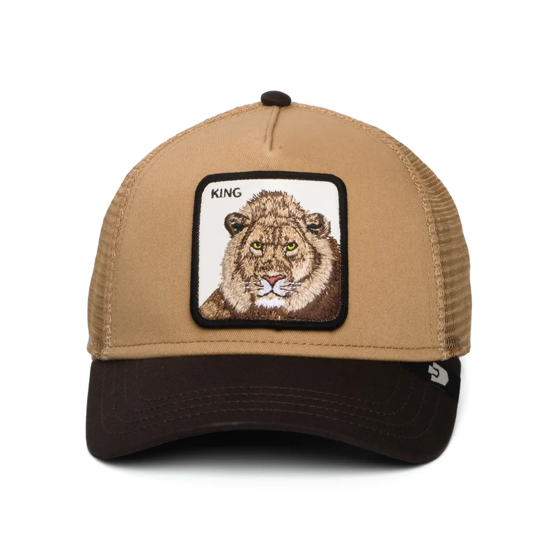 Casquette Trucker King Lion marron GOORIN