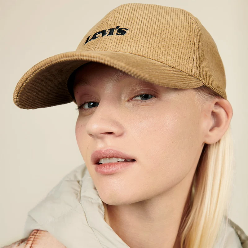 Casquette en Velours Côtelé Modern Vintage Logo sable LEVI'S