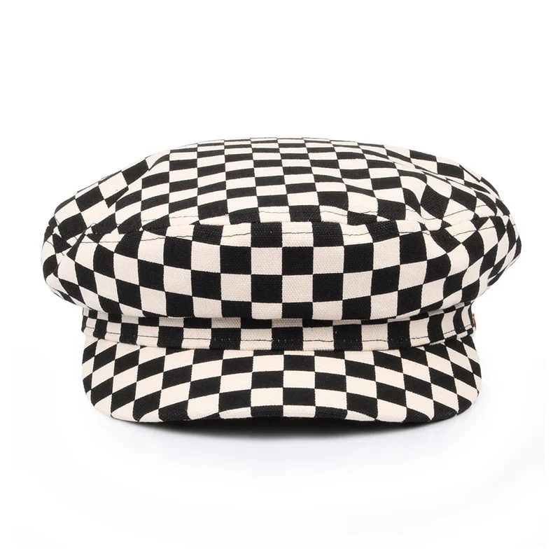 Casquette Gavroche Femme à Motif en Damier Utility noir-blanc VANS