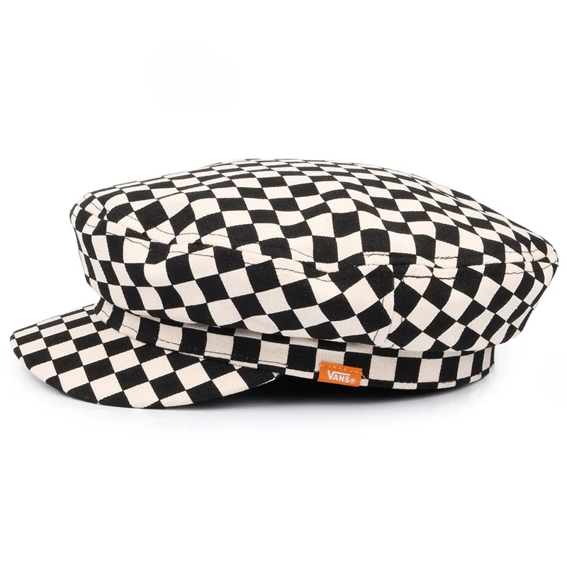 Casquette Gavroche Femme à Motif en Damier Utility noir-blanc VANS