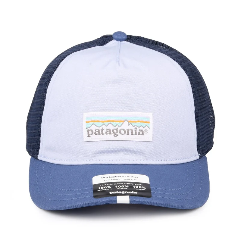 Casquette Trucker Femme Pastel P-6 Label Layback bleu ciel-bleu marine PATAGONIA