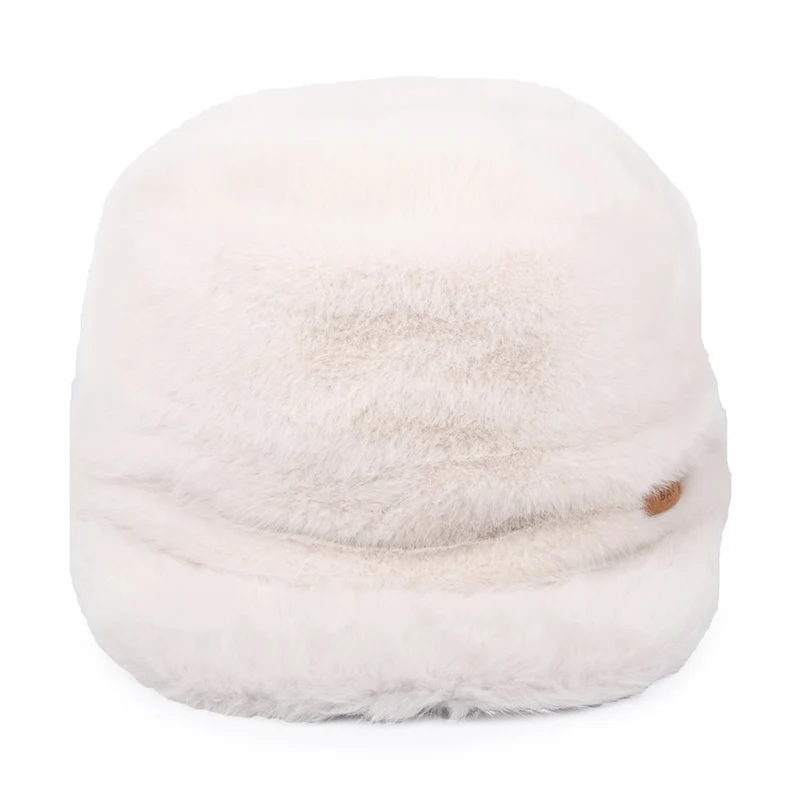 Casquette Militaire en Fausse Fourrure Dulxe crème BARTS