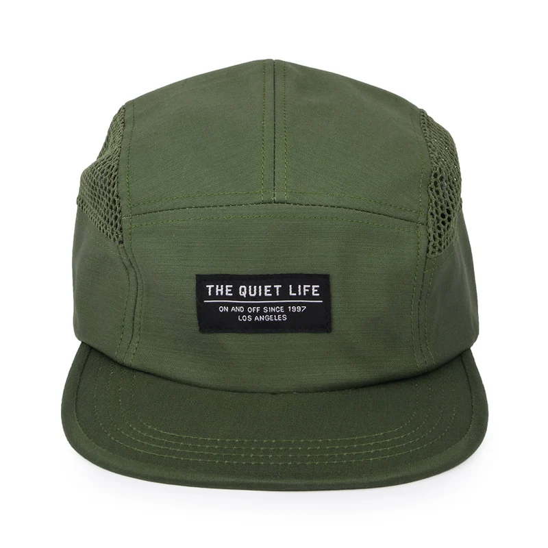 Casquette 5 Panel Military Mesh vert militaire THE QUIET LIFE