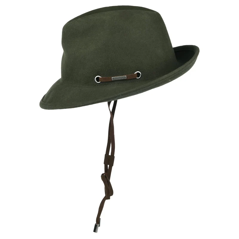 Chapeau Australien Benver en Laine Feutrée olive BARTS