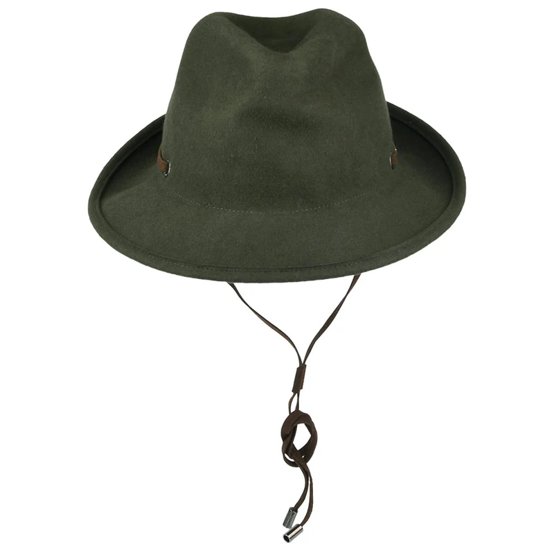Chapeau Australien Benver en Laine Feutrée olive BARTS