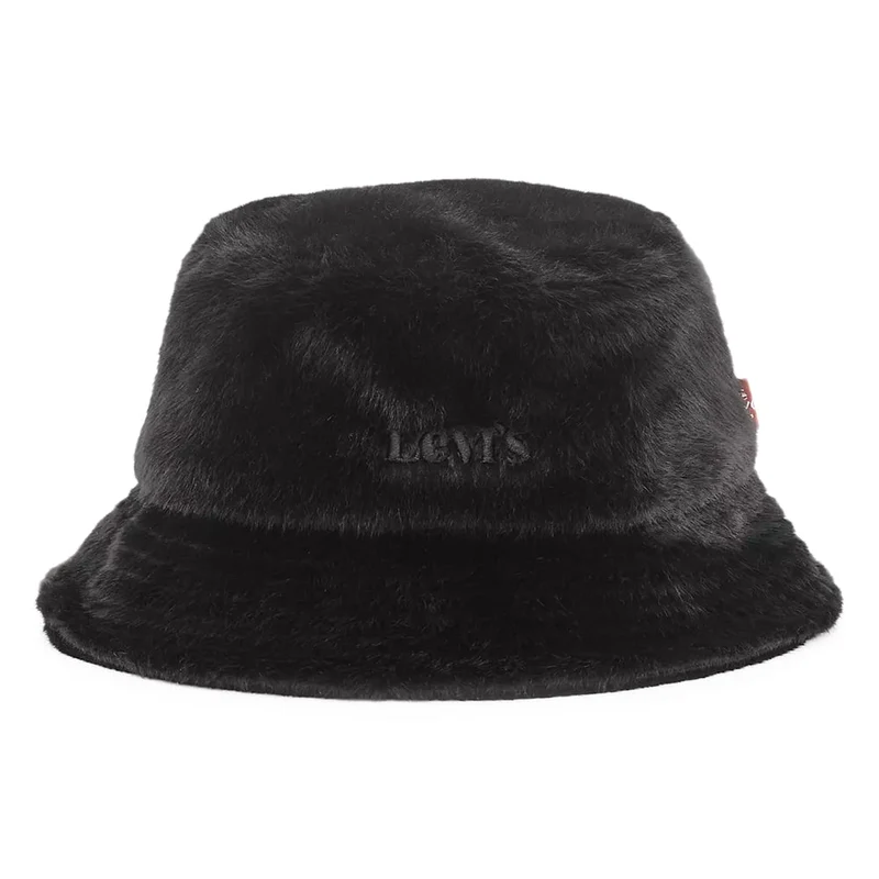 Chapeau Bob Femme en Fausse Fourrure Cozy noir LEVI'S