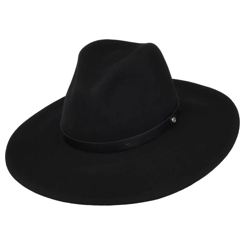 Chapeau Fedora à Bord Large Layton noir BRIXTON