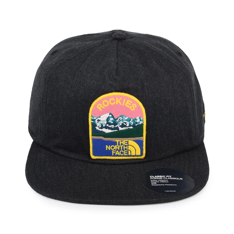 Casquette Snapback Embroidered Earthscape gris chiné foncé THE NORTH FACE