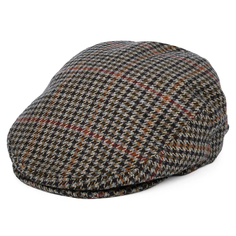 Casquette Plate en Tweed Lord noir BAILEY