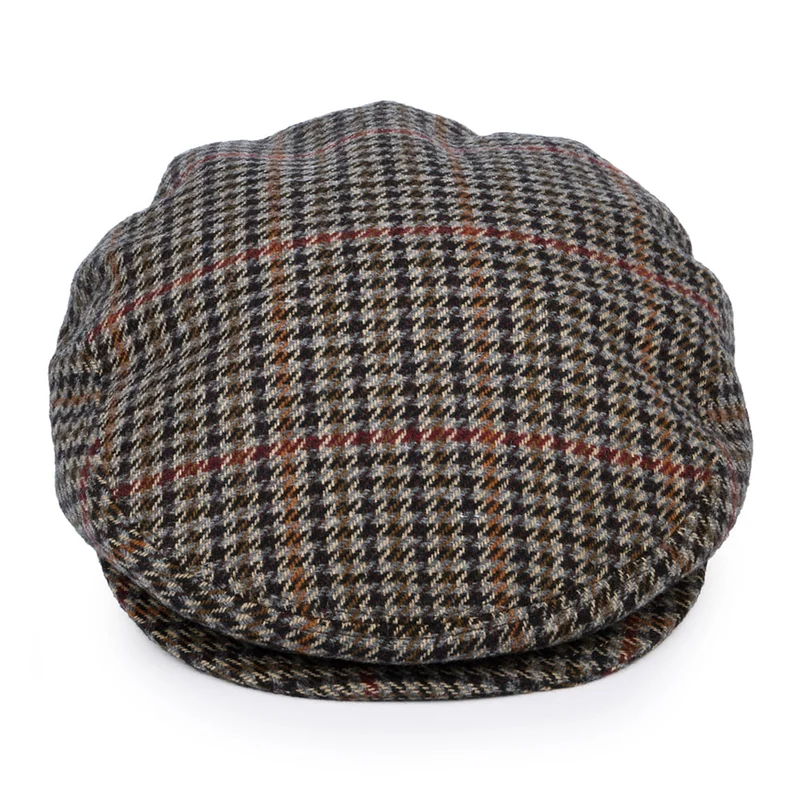Casquette Plate en Tweed Lord noir BAILEY
