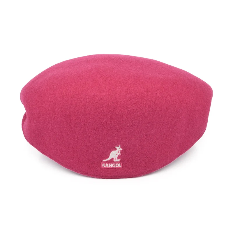 Casquette Plate en Laine 504 rose vif KANGOL