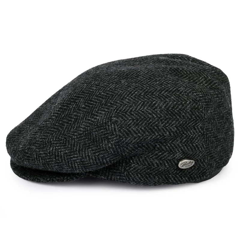 Casquette Plate à Chevrons Lord noir BAILEY