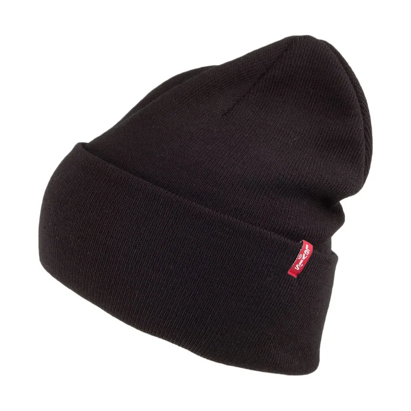 Bonnet Long New noir avec Étiquette rouge LEVI'S