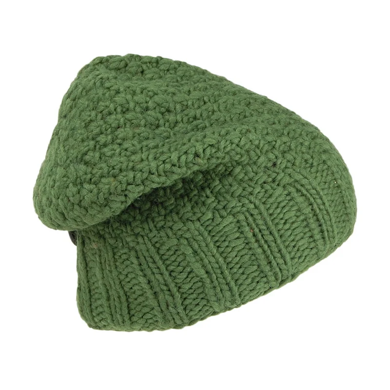 Bonnet Boutonné vert KUSAN