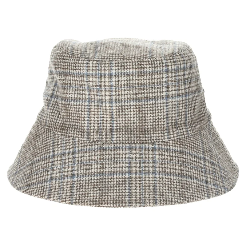 Chapeau Bob à Carreaux Morelia marron-bleu SCALA