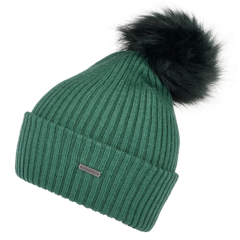 Bonnet à Pompon en Fausse Fourrure Kenzie forêt BARTS