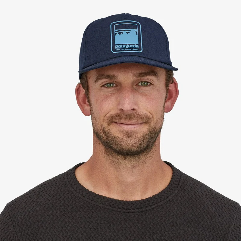 Casquette en Coton Bio Alpine Icon Funfarer bleu marine PATAGONIA