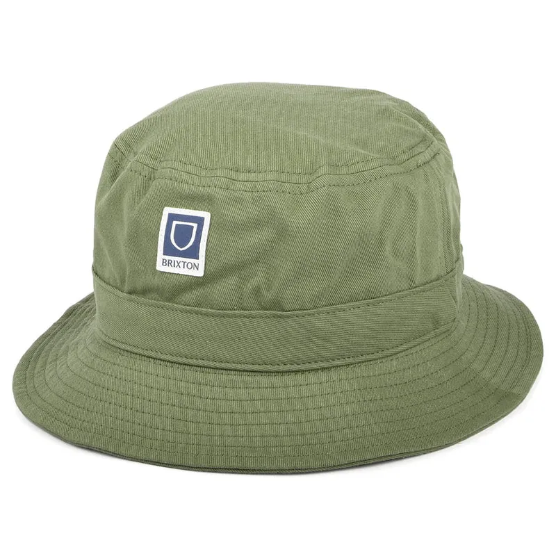 Chapeau Bob Pliable Beta en Coton olive BRIXTON