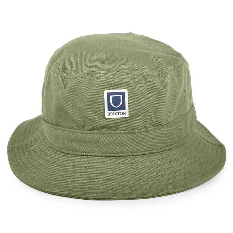 Chapeau Bob Pliable Beta en Coton olive BRIXTON