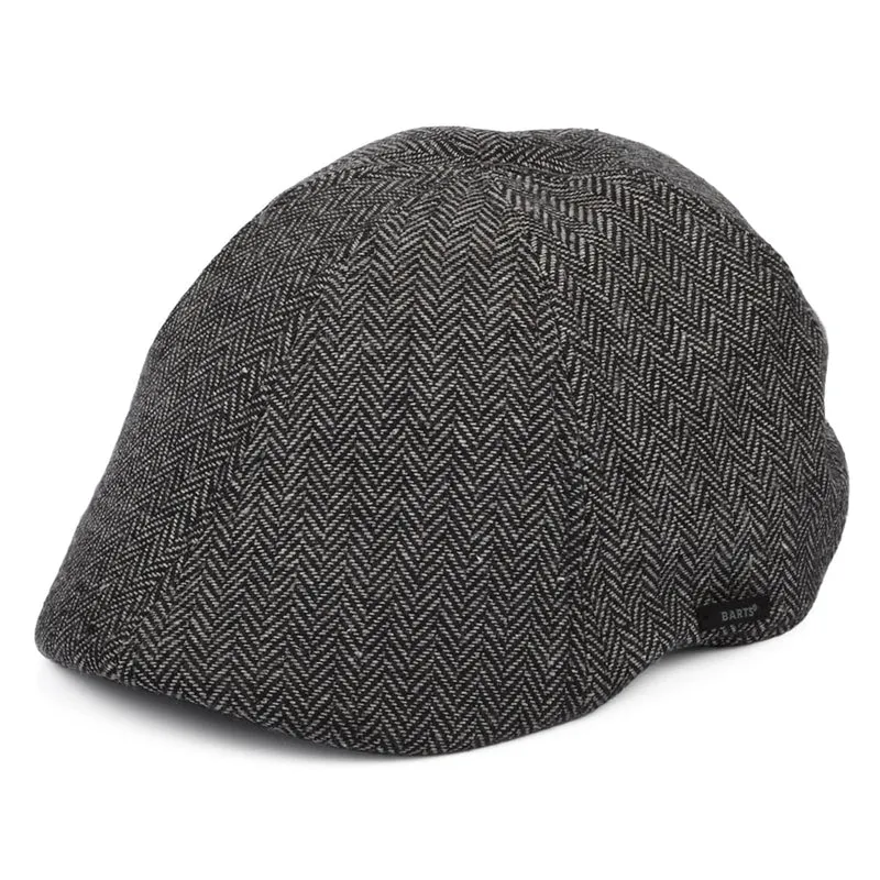 Casquette Plate à Chevrons Bec-de-Canard Mr. Mitchell noir BARTS
