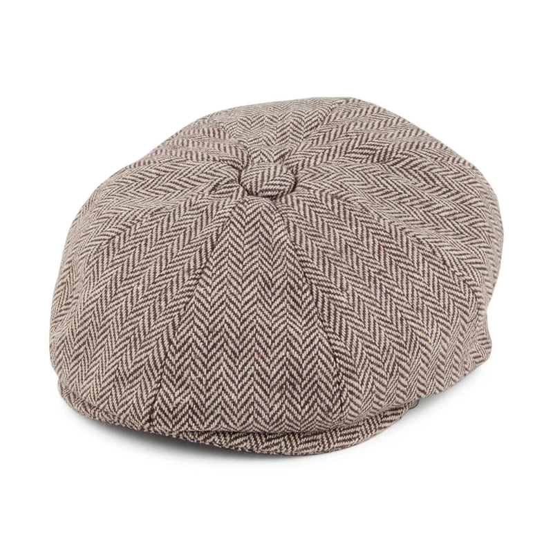 Casquette Gavroche Bébé à Chevrons marron JAXON & JAMES