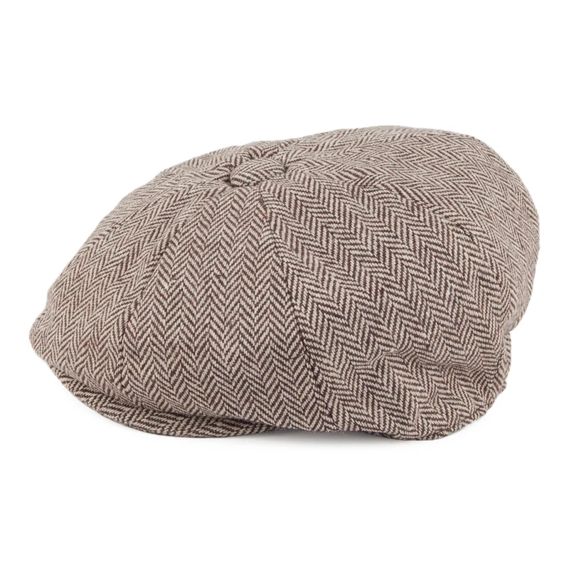 Casquette Gavroche Bébé à Chevrons marron JAXON & JAMES
