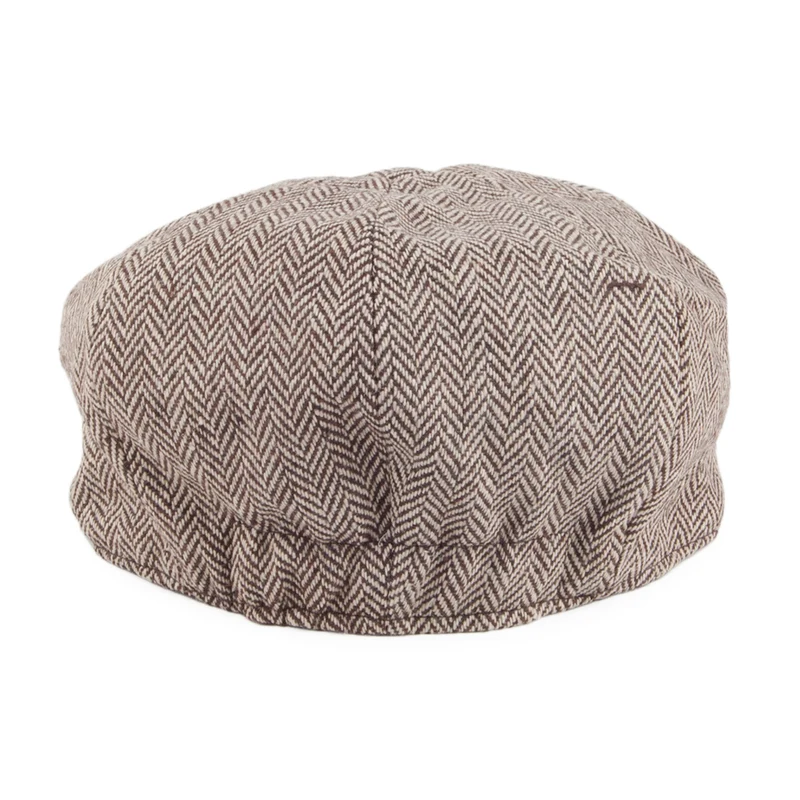 Casquette Gavroche Bébé à Chevrons marron JAXON & JAMES