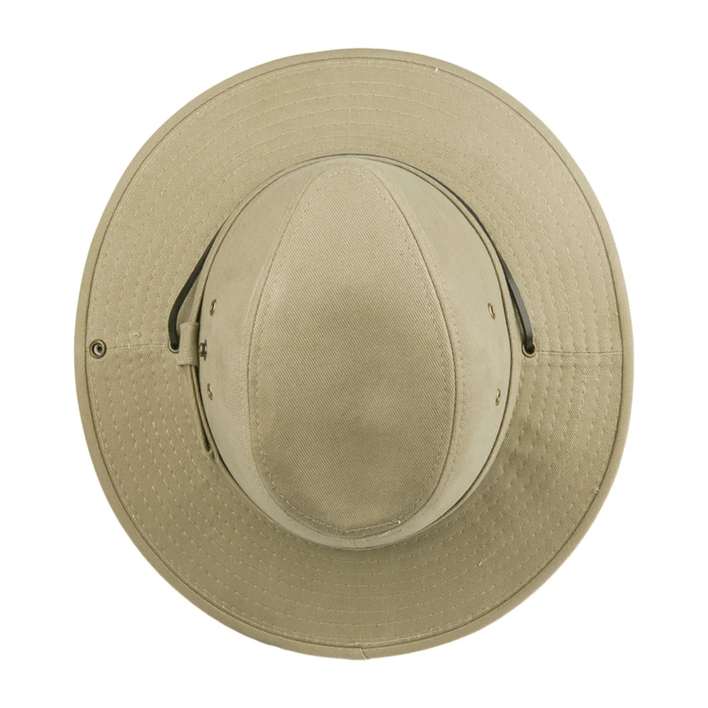 Chapeau Australien en Coton avec Jugulaire khaki DORFMAN PACIFIC