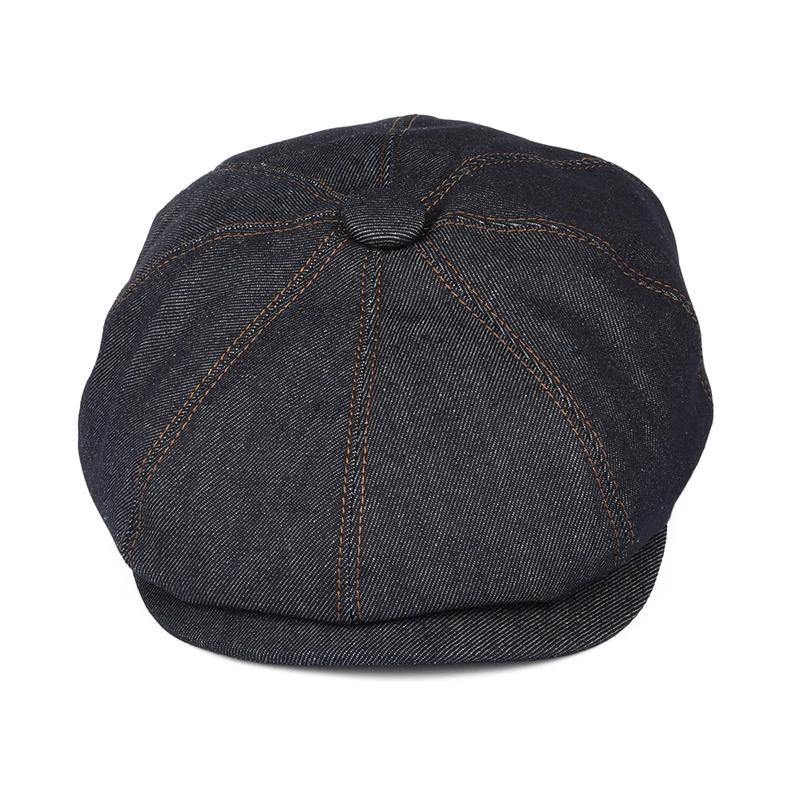 Casquette Gavroche en Jean bleu foncé JAXON & JAMES