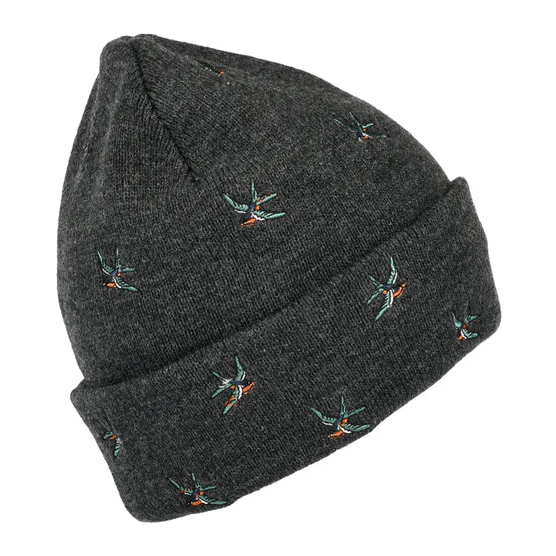 Bonnet à Revers Hirondelles Vinson gris foncé BARTS