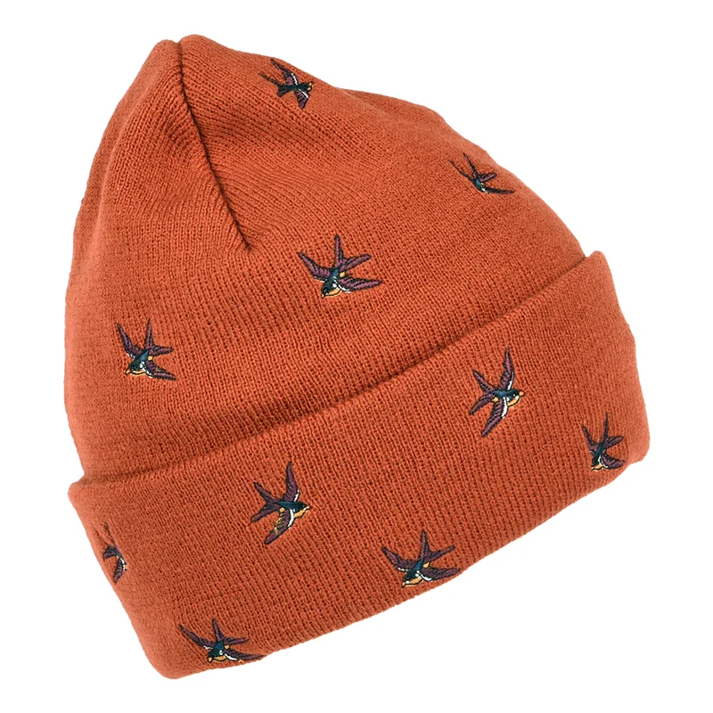 Bonnet à Revers Hirondelles Vinson rouille BARTS