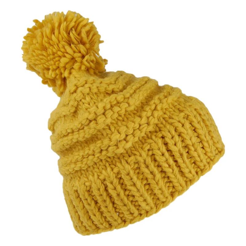 Bonnet à Pompon Jasmin moutarde BARTS