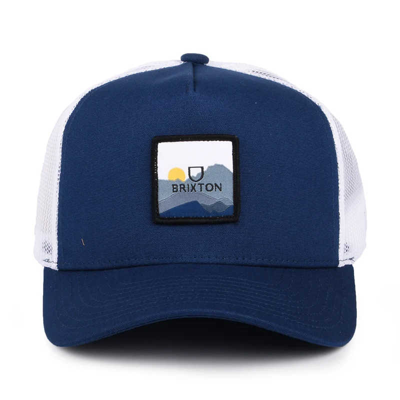 Casquette Trucker Alpha Block X C MP bleu-blanc BRIXTON