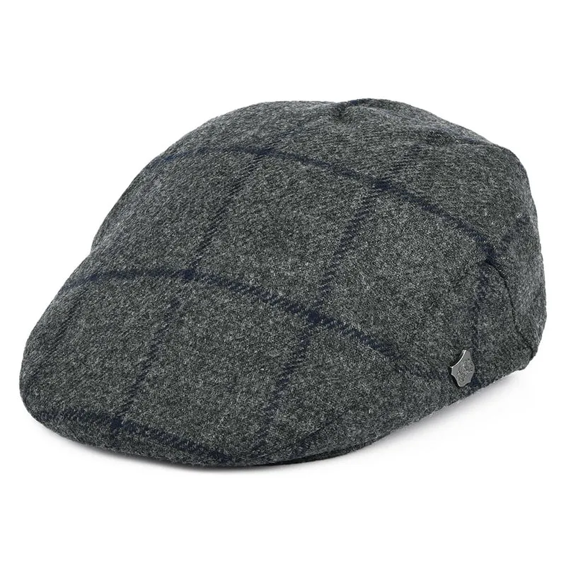 Casquette Plate en Moon à Carreaux Cambridge gris FAILSWORTH
