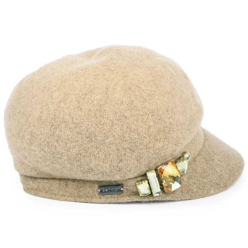 Casquette Gavroche Rhinestone camel BETMAR