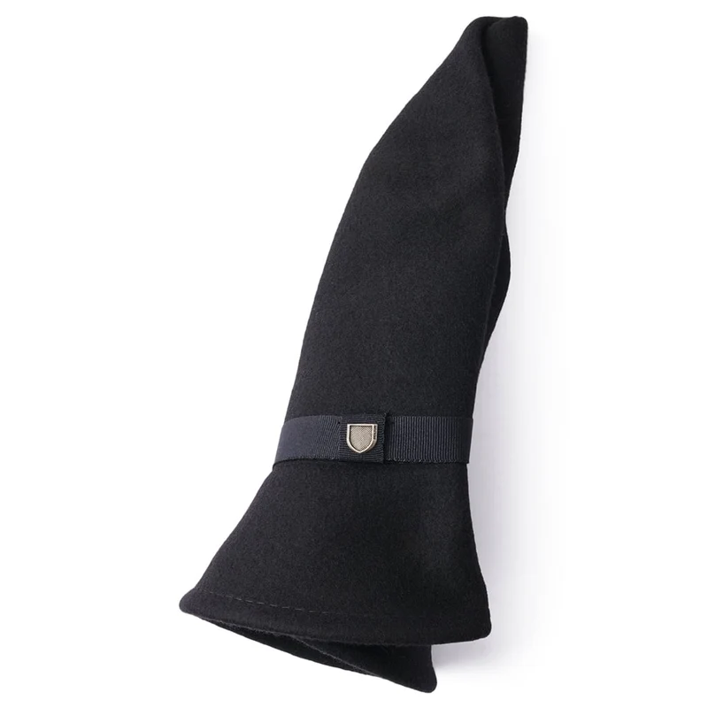 Chapeau Fedora en Laine Feutrée Pliable Messer noir BRIXTON