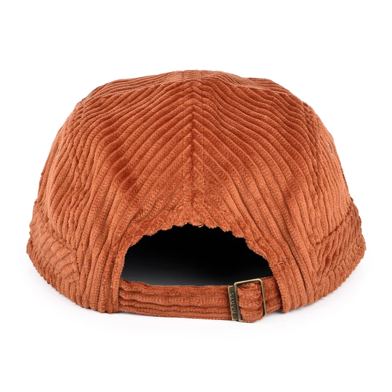 Casquette 5 Panel en Velours Côtelé Nevad rouille BARTS