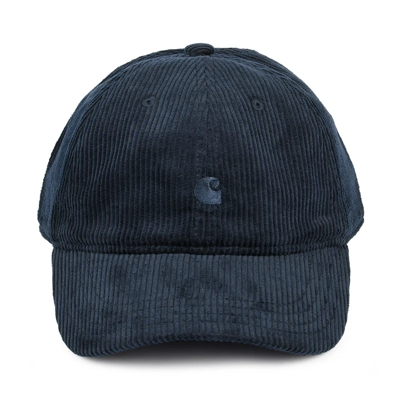 Casquette en Velours Côtelé Harlem bleu marine-bleu CARHARTT WIP