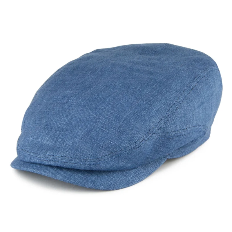 Casquette Plate en Lin Driver denim STETSON
