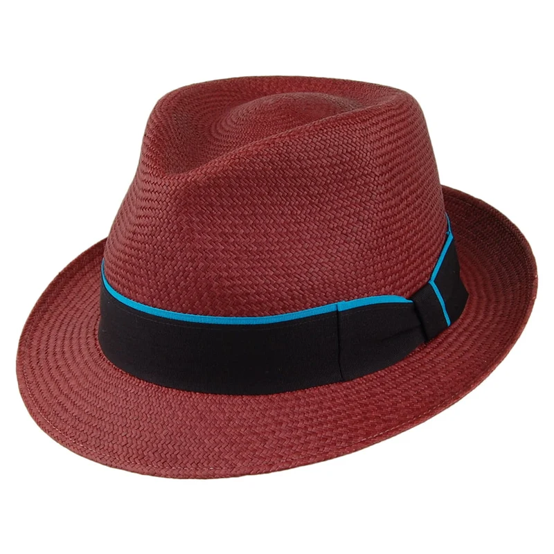 Chapeau Trilby Panama merlot FAILSWORTH