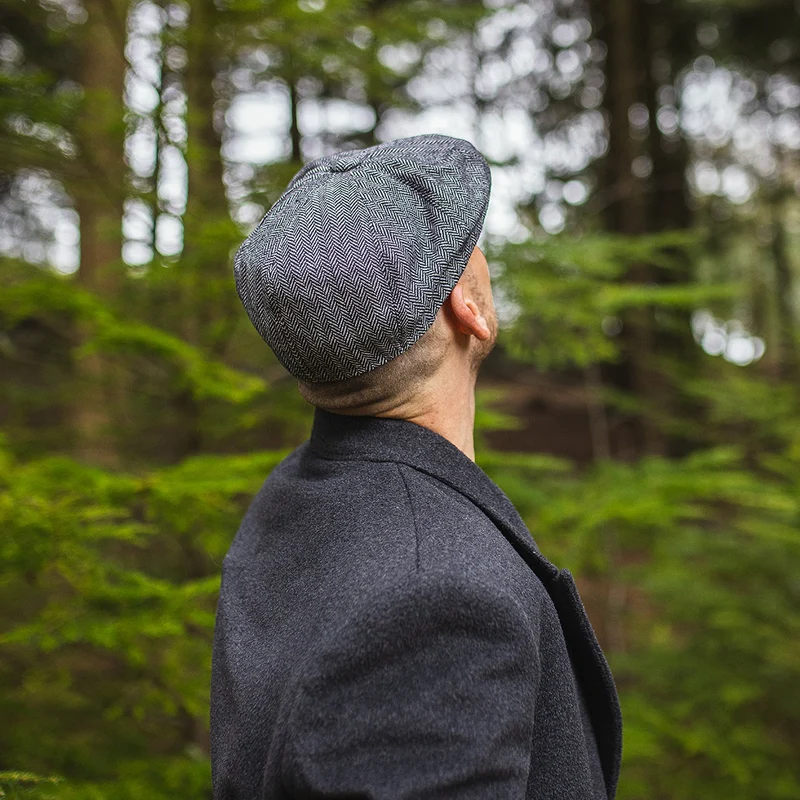 Casquette Gavroche à Chevrons gris JAXON & JAMES